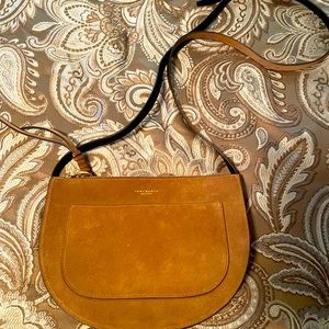 Authentic Cognac Saddle Tory Burch